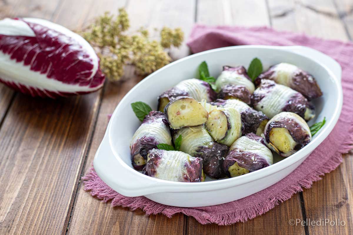 Involtini di radicchio con patate