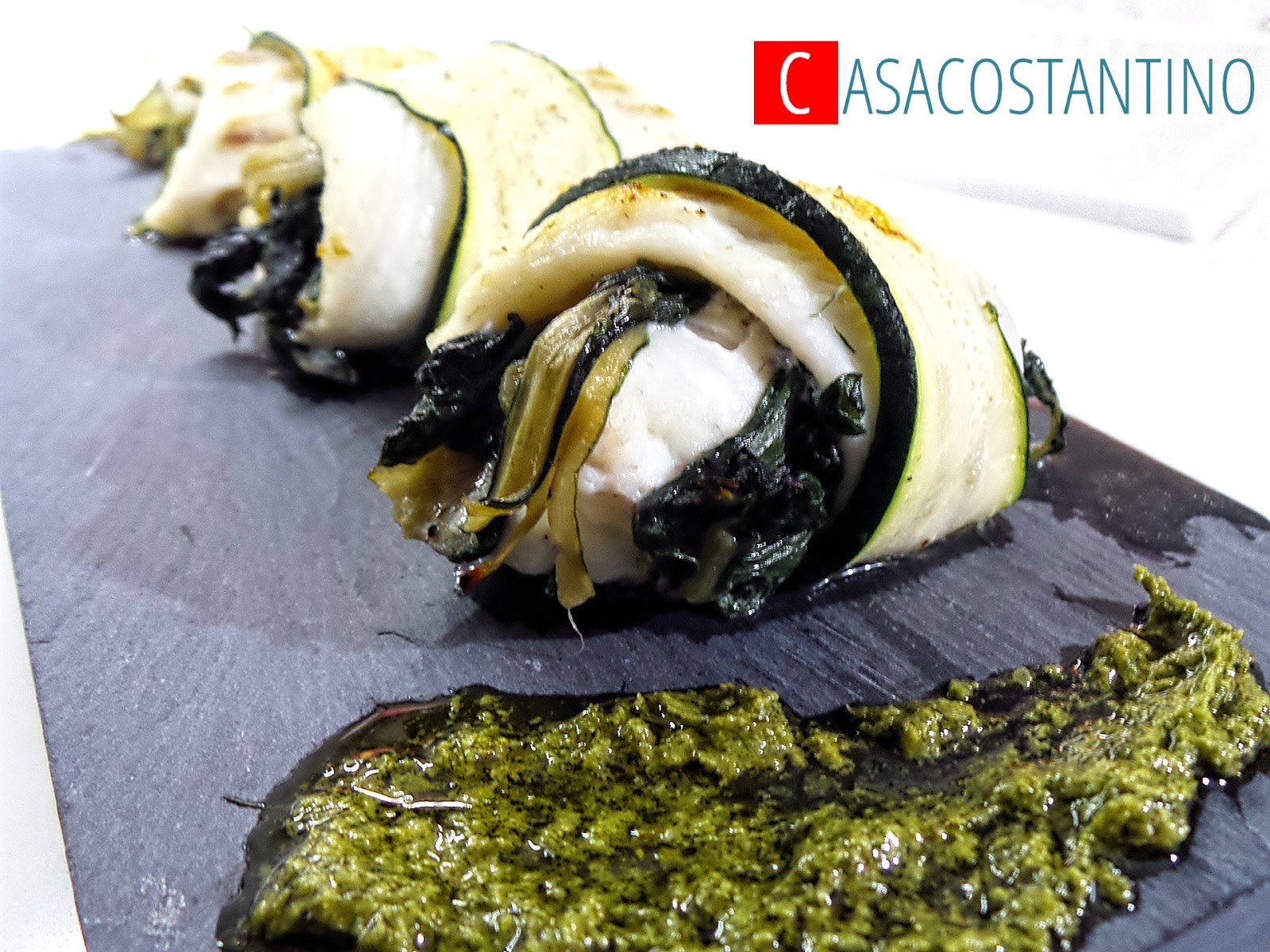 Involtini di rombo con biete