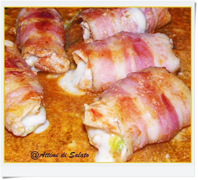 Involtini di tacchino al sugo