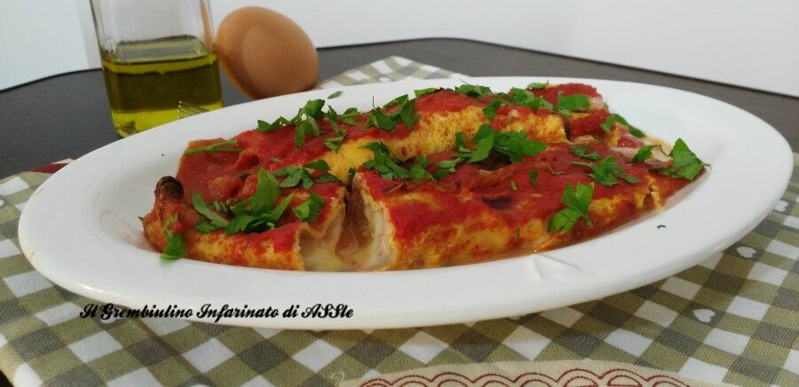 Involtini di uova farciti