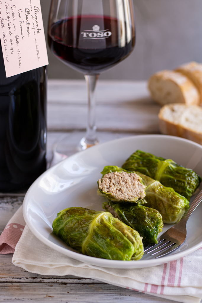 Involtini di verza con carne