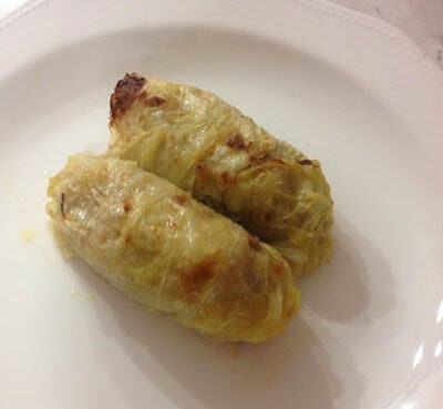 Involtini di verza con carne