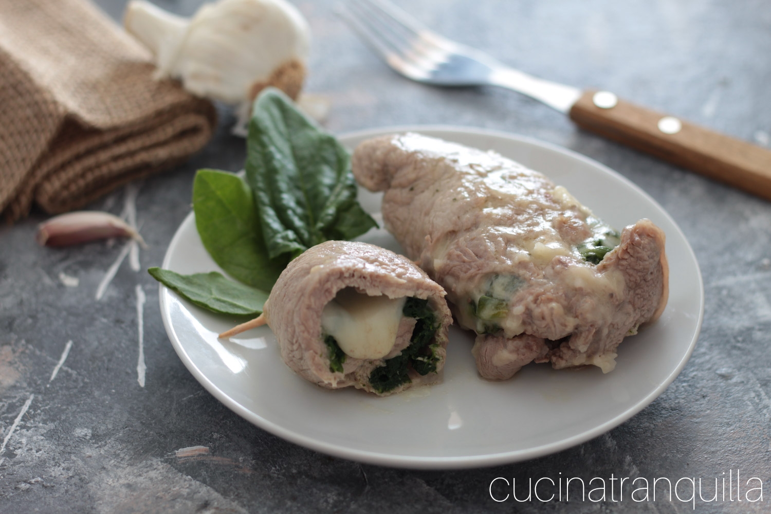 Involtini di vitellino ripieni