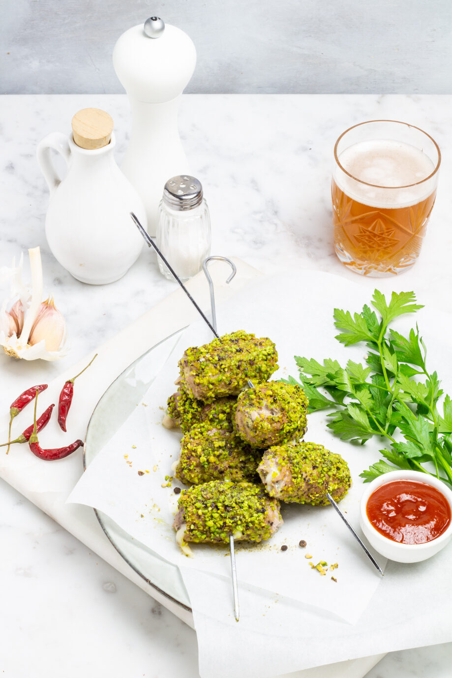 Involtini di vitello al pistacchio