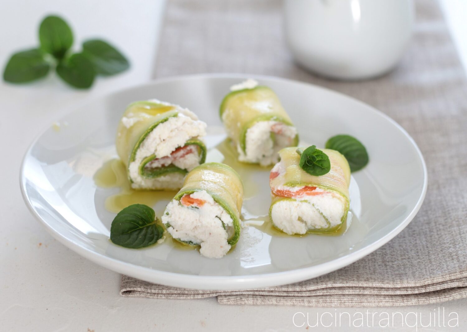 Involtini di zucchine e ricotta