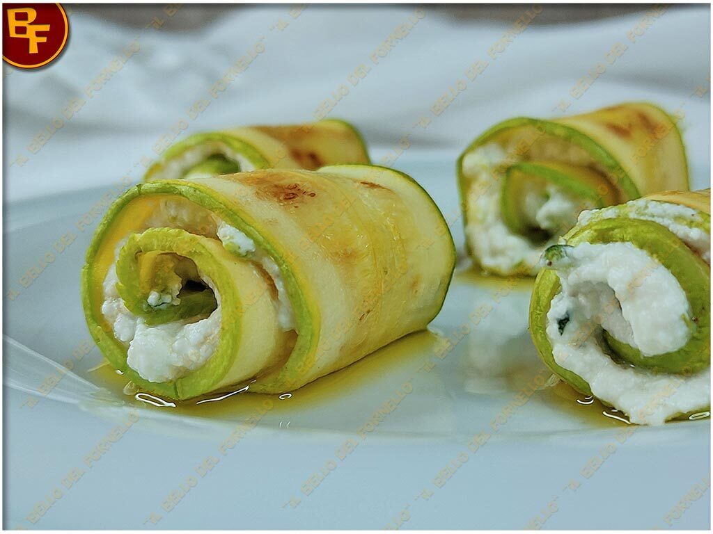 Involtini di zucchine grigliate
