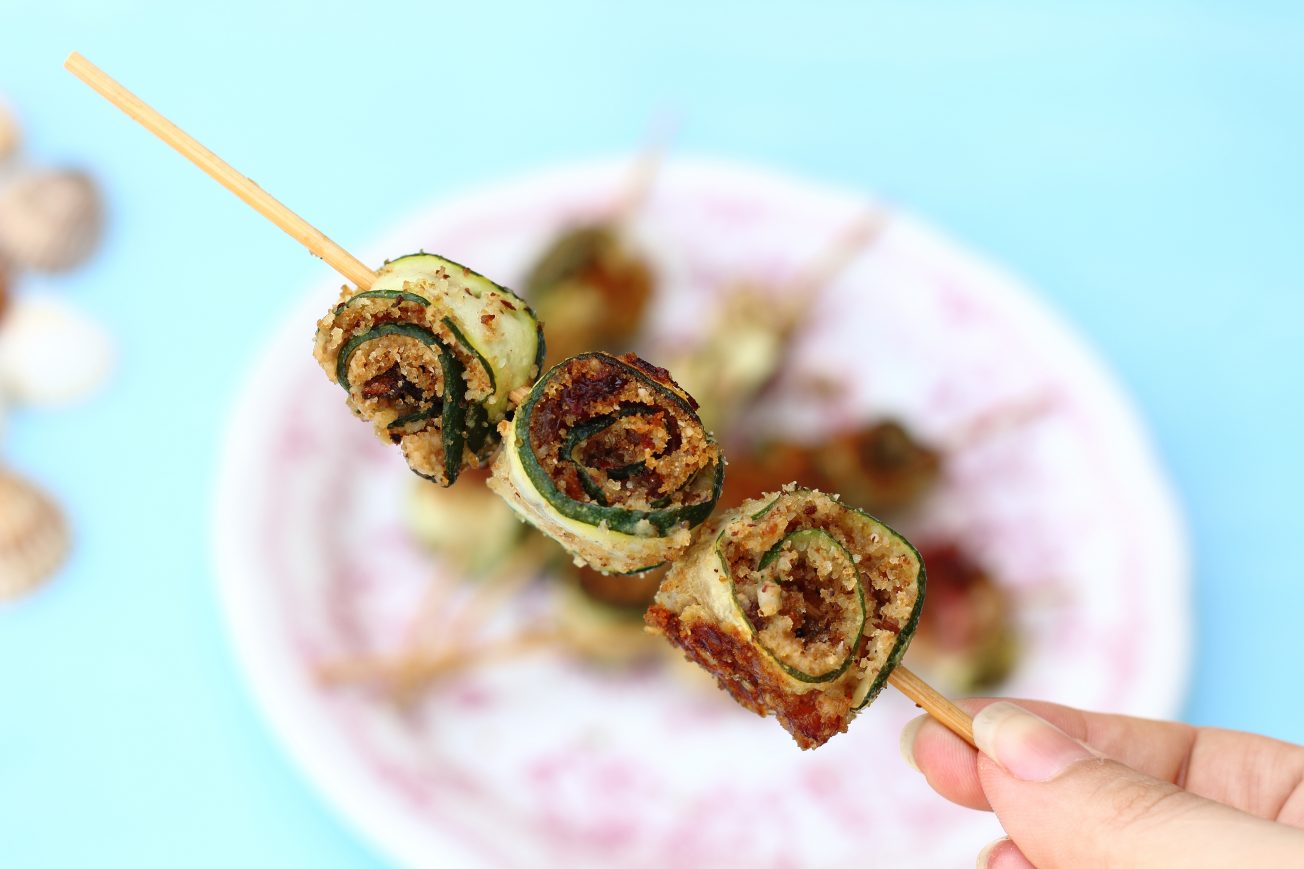 Involtini di zucchine in padella senza carne