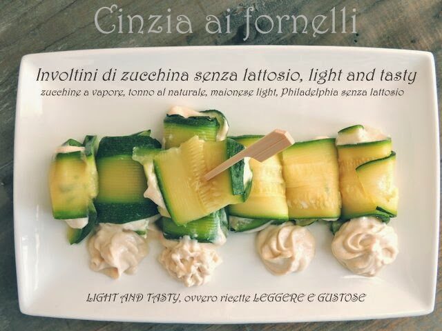 Involtini di zucchine light