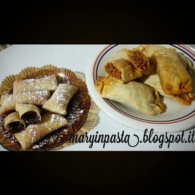 Involtini dolci e salati di pasta fillo