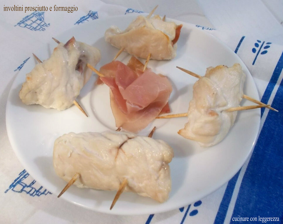 Involtini prosciutto e formaggio