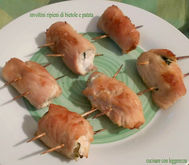 Involtini ripieni di bietole e patata