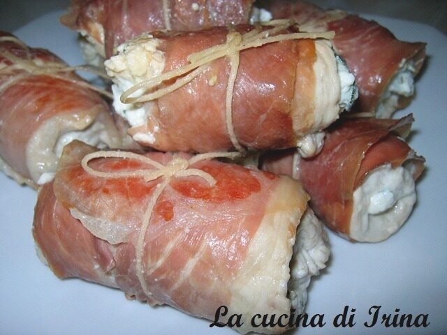 Involtini ti tacchino alla salvia e ricotta