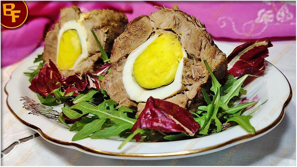Involtino di carne con uova sode