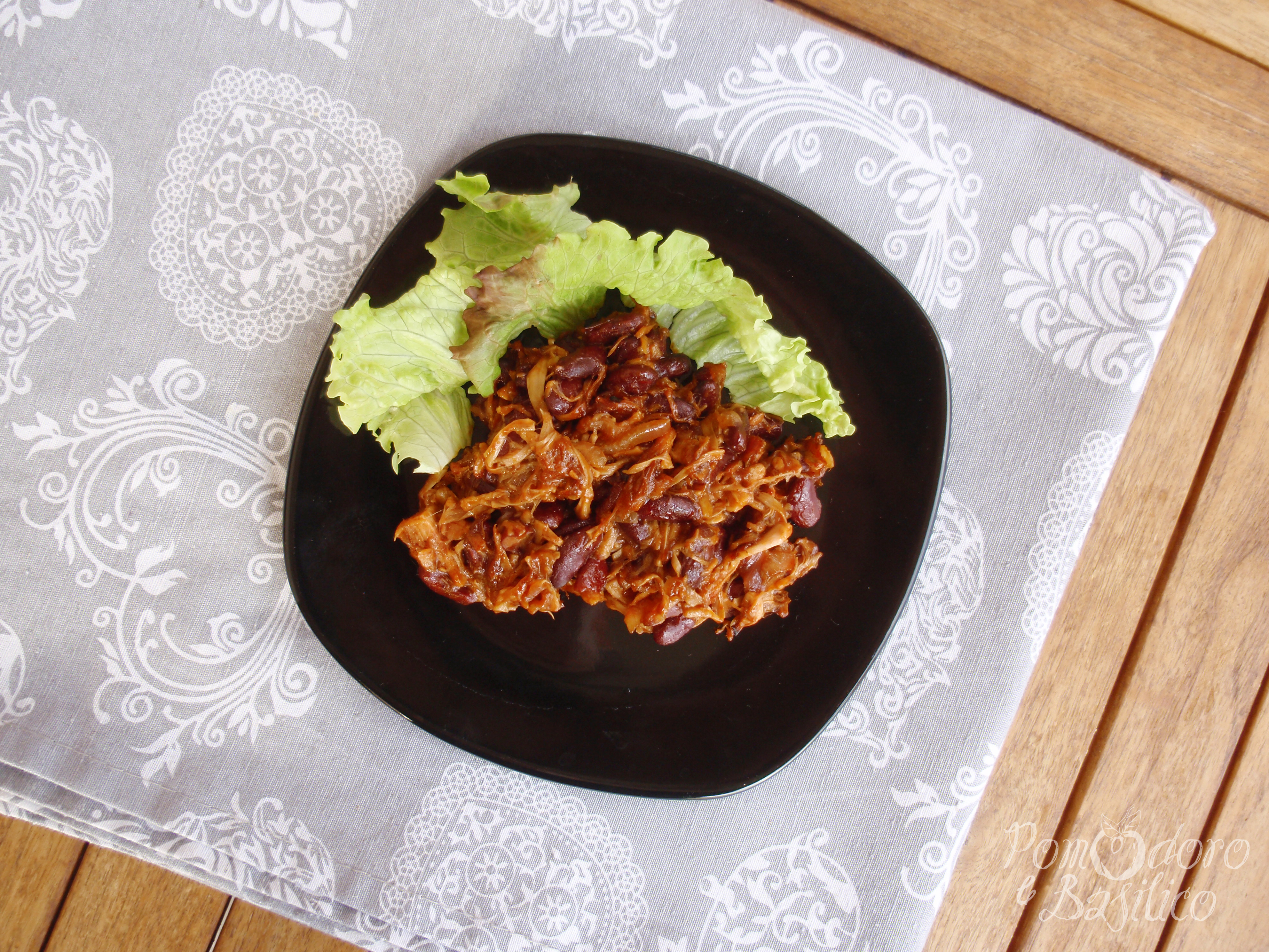 Jackfruit e fagioli al fumo