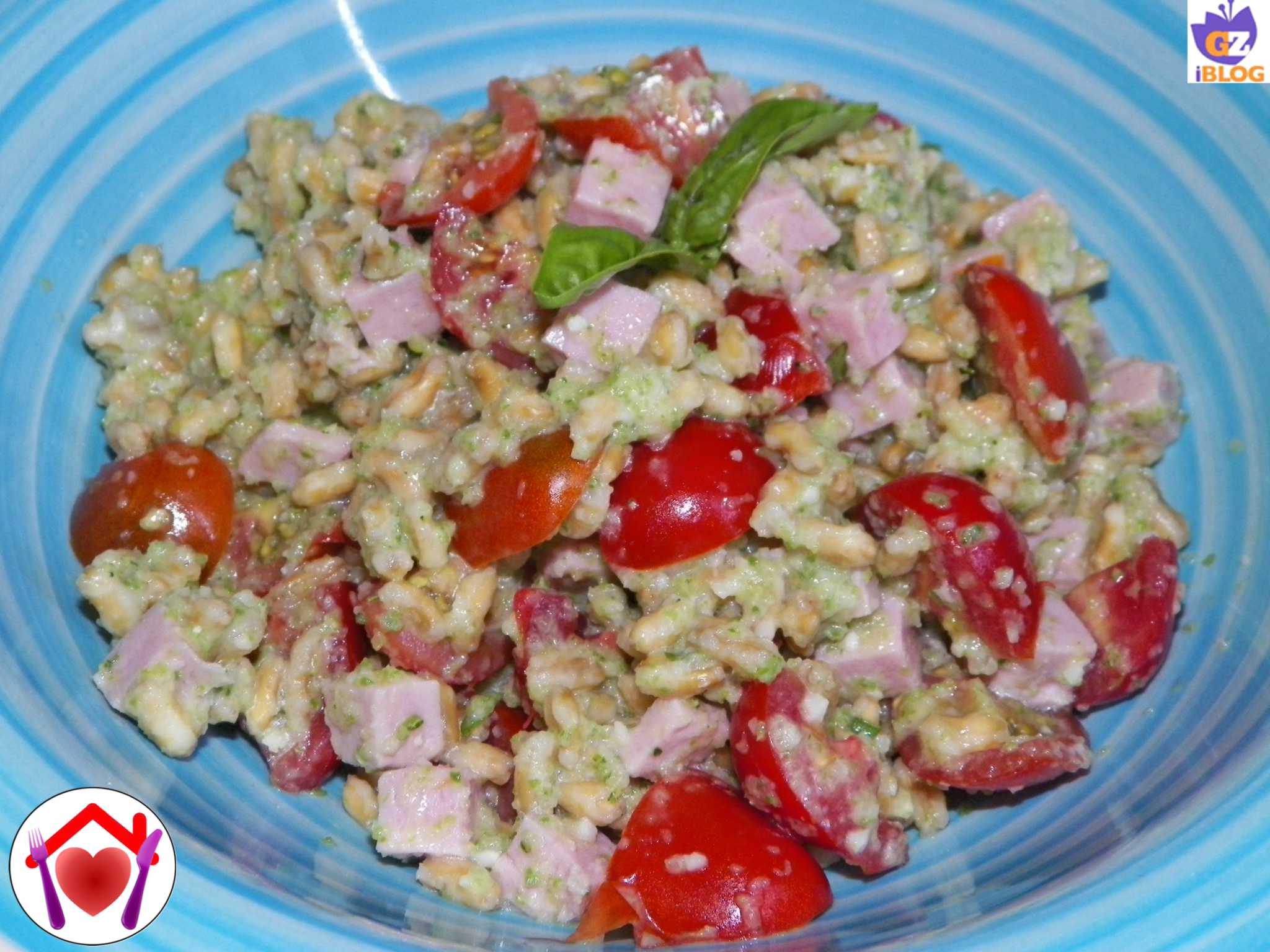 Kamut al pesto di zucchine