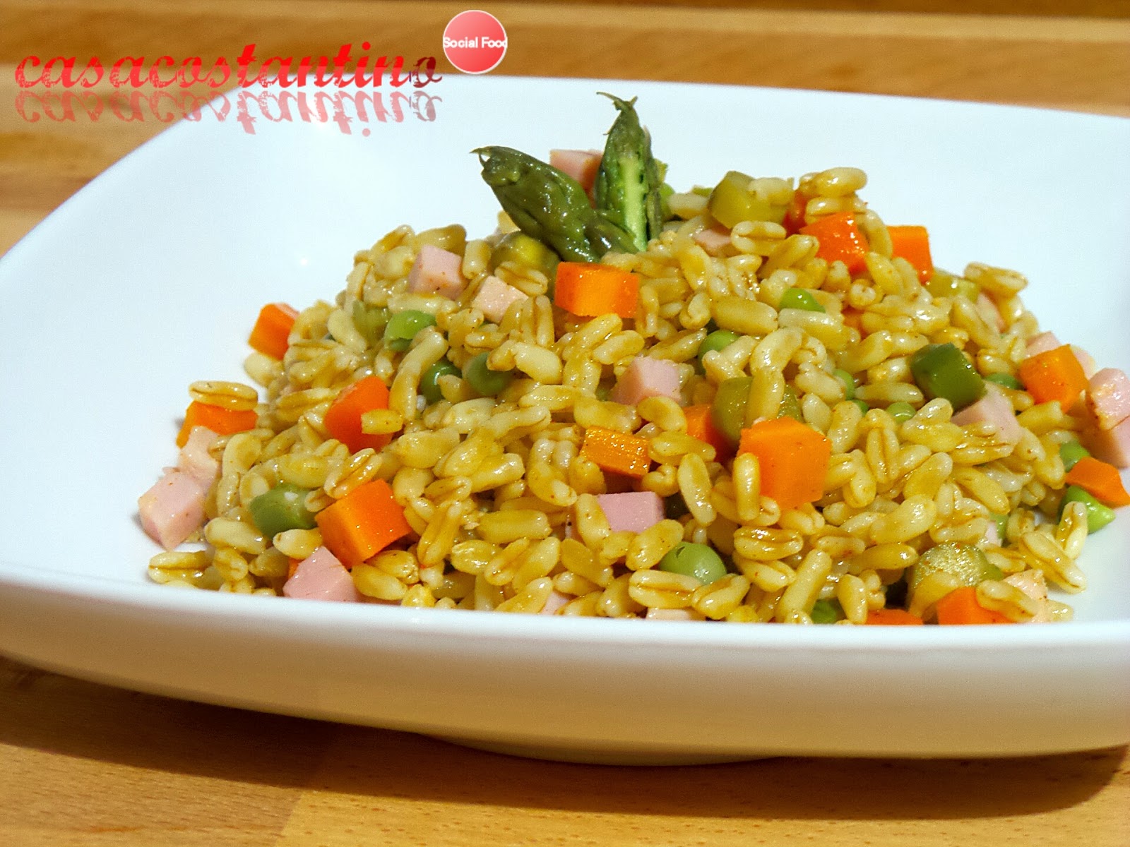Kamut verdure e prosciutto