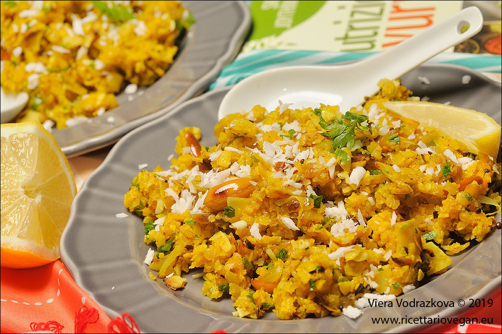 Kanda poha o cipolla poha gluten free
