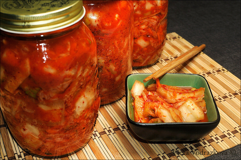 Kimchi tagliato in pezzi la mia versione
