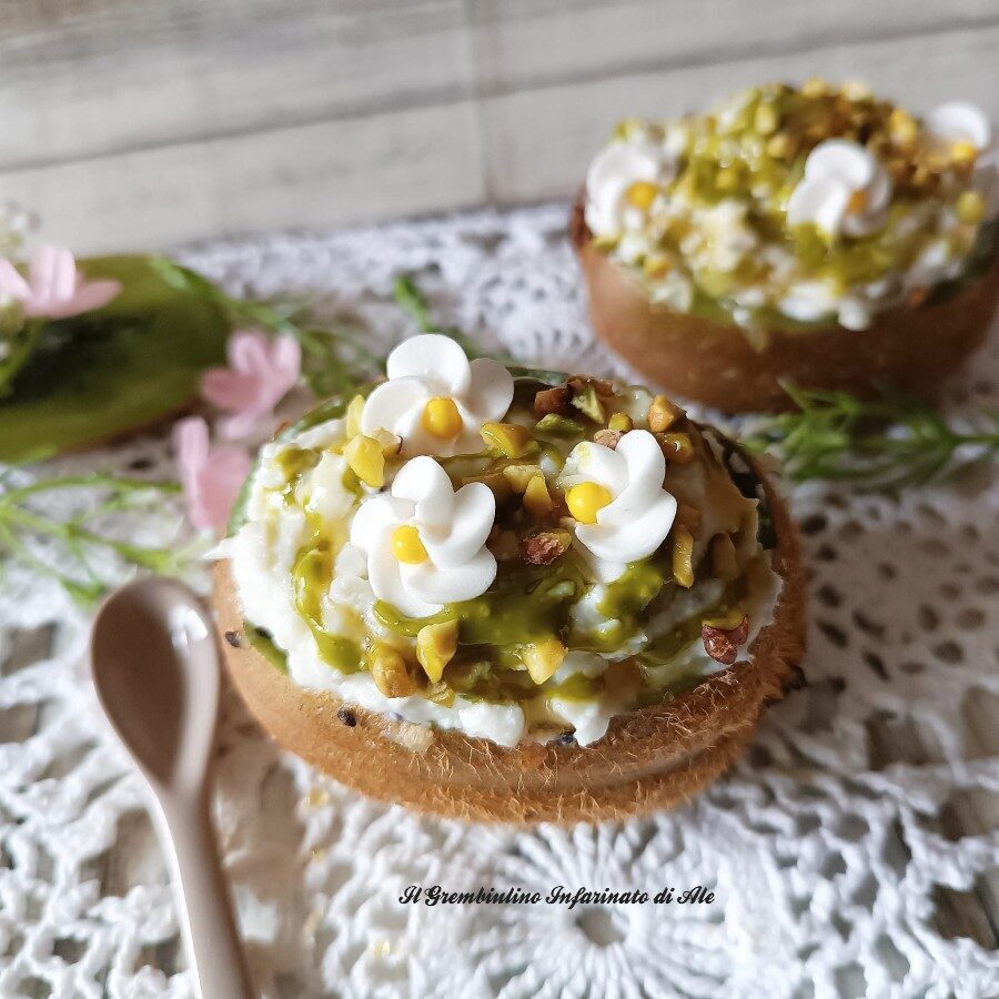 Kiwi alla ricotta e cioccolato bianco