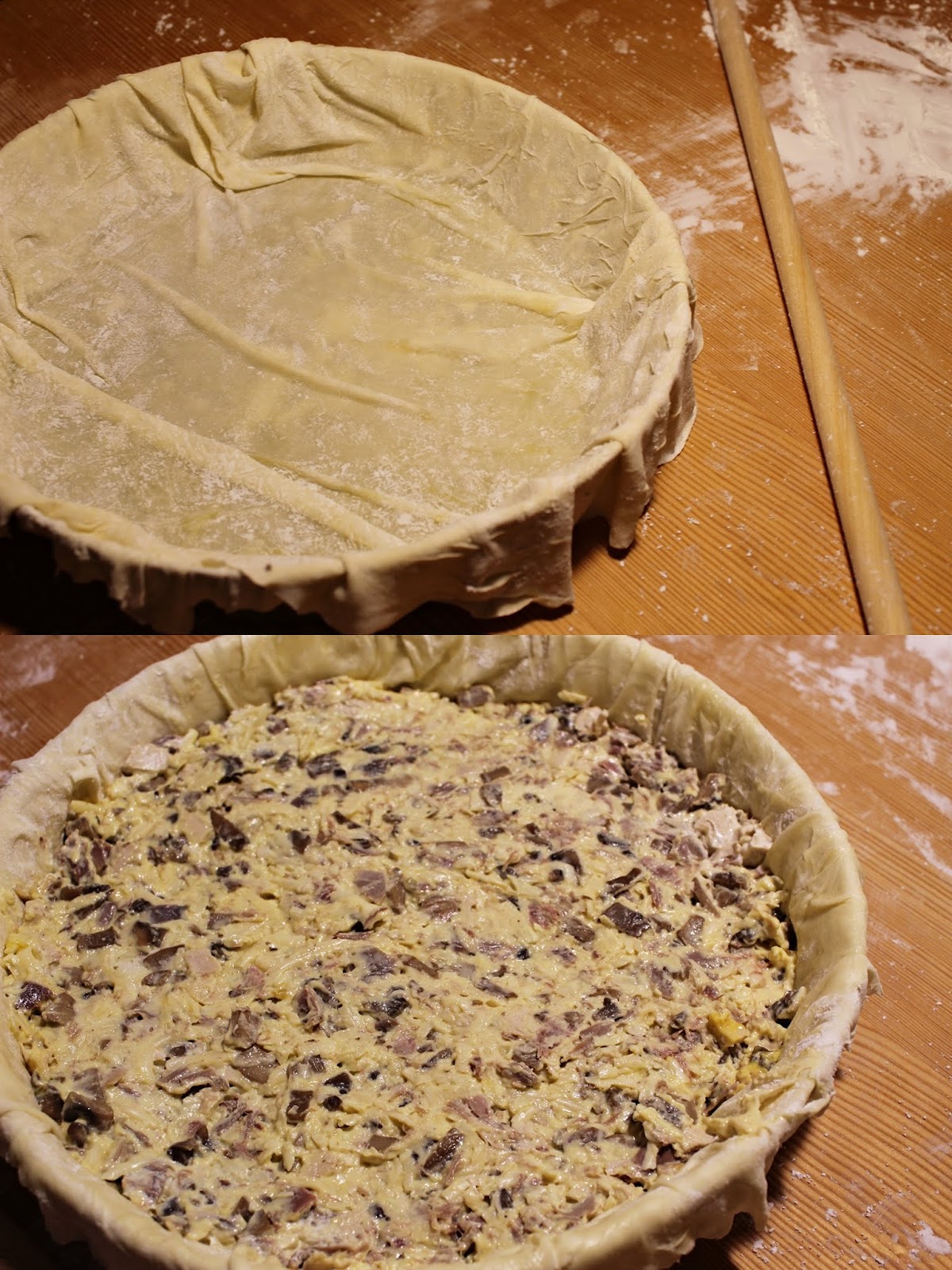 Kotopita – torta di pollo e funghi