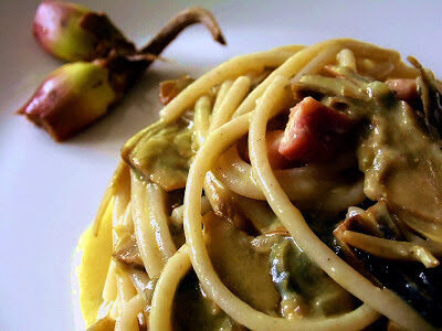 La carbonara con carciofi e menta