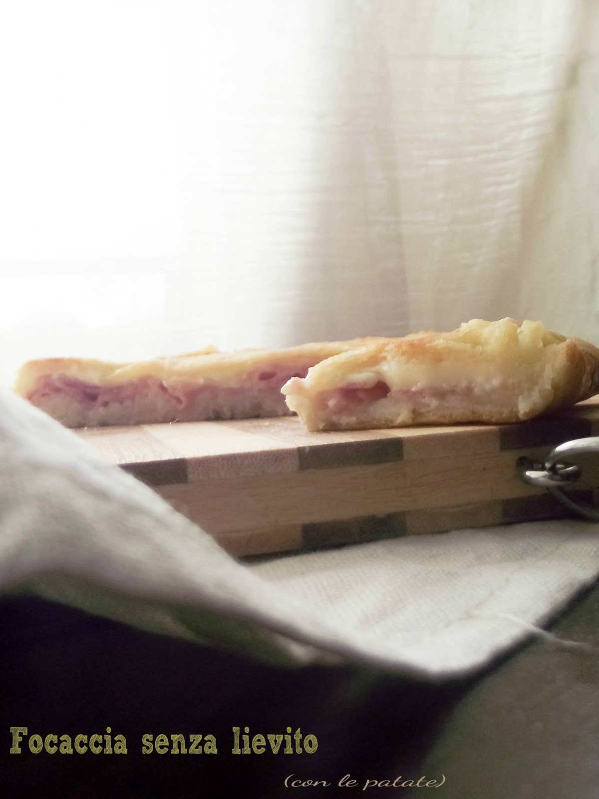 La focaccia ripiena senza lievito e se fosse arrivata la fine del mondo