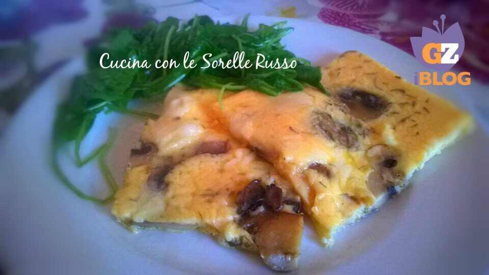 La frittata al forno di funghi