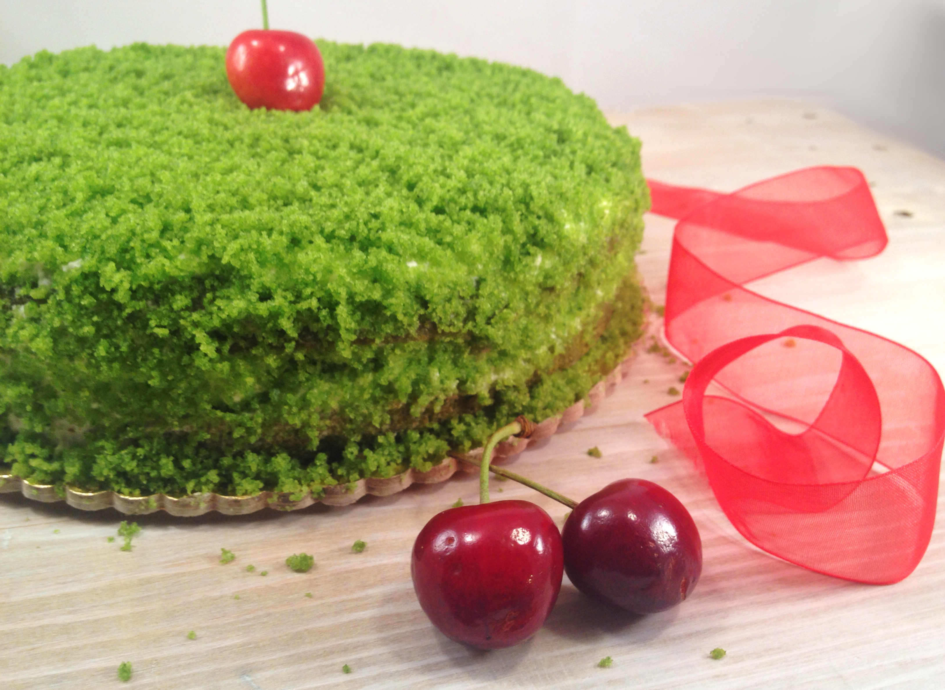 La green cake con le amarene e l’ ingrediente segreto