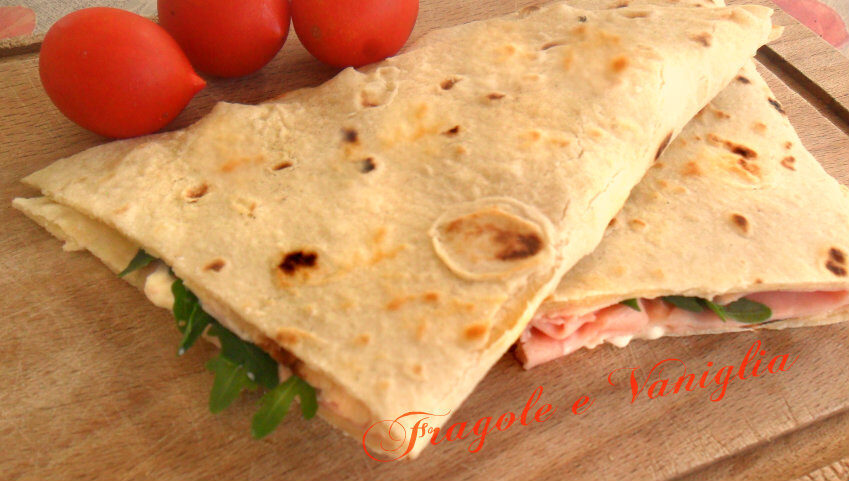 La piadina romagnola sfogliata