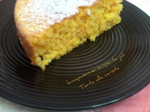 La torta alle carote, dolce