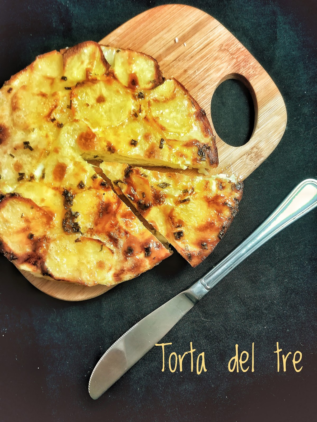 La torta salata del tre vegan e classica