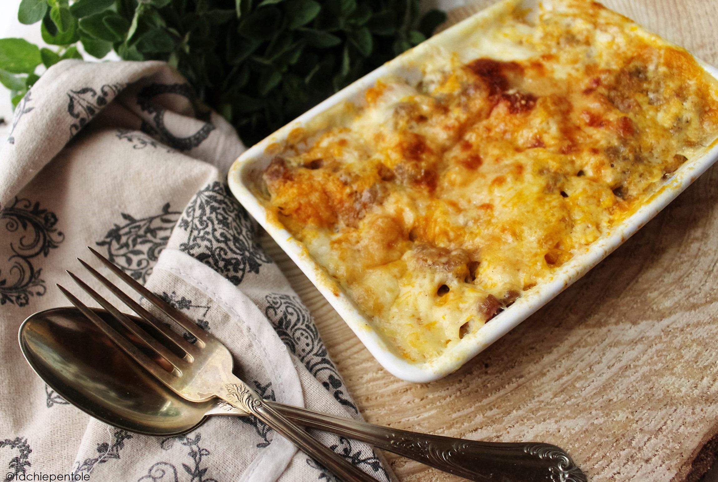 Lasagna alla zucca e salsiccia