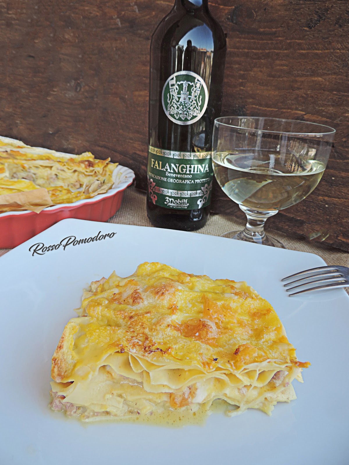 Lasagna alla  zucca e salsiccia