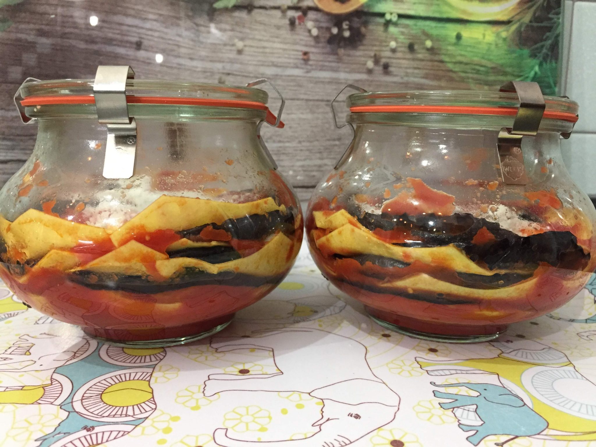 Lasagna di parmigiana in vasocottura al microonde