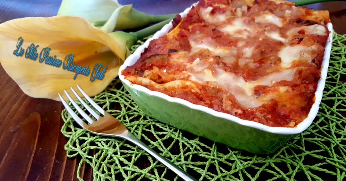 Lasagna di ragù e verdure