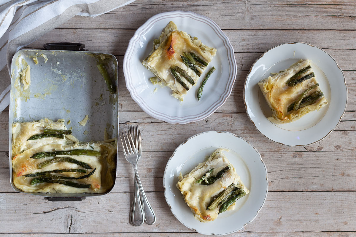 Lasagne agli asparagi {con cottura veloce}