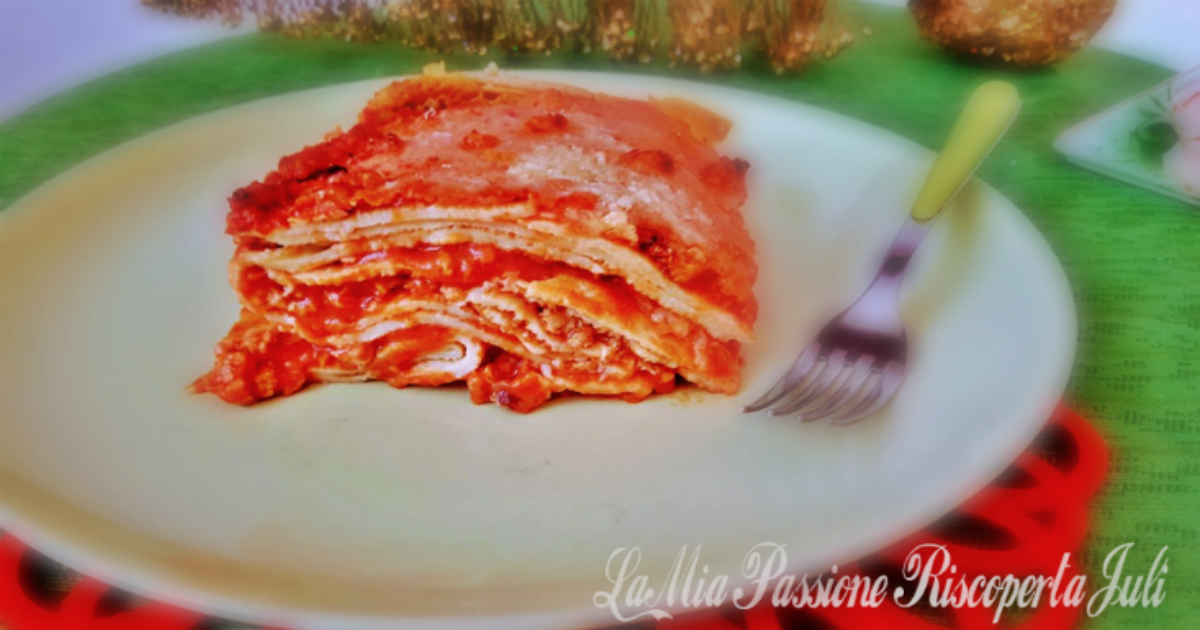 Lasagne al forno di crepes
