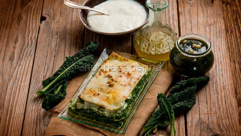 Lasagne al pesto di cavolo nero: un’alternativa vegetariana