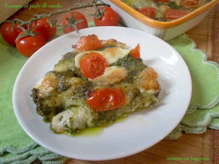 Lasagne al pesto di rucola