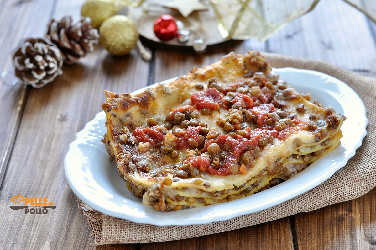Lasagne al ragù di lenticchie
