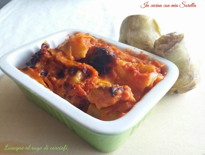 Lasagne al sugo di carciofi