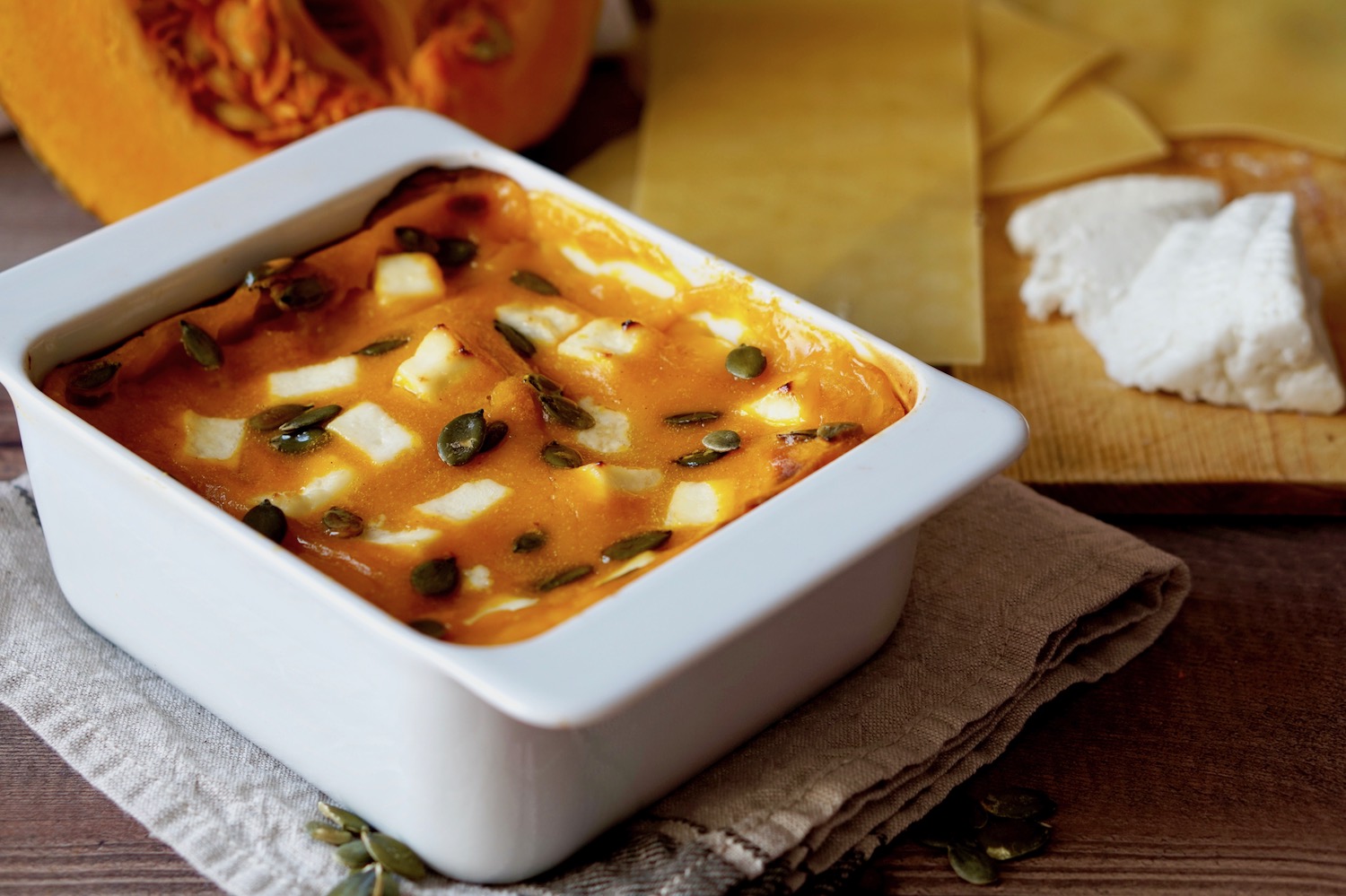 Lasagne alla zucca e ricotta