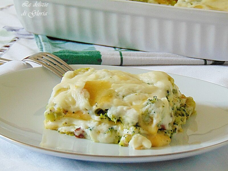 Lasagne broccoli e provola