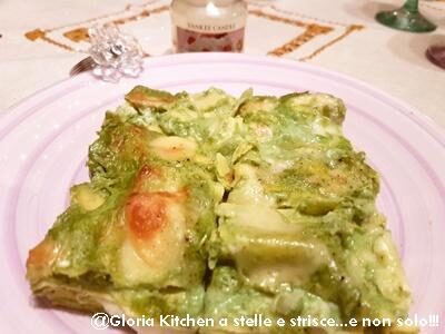 Lasagne con pesto e gorgonzola di gloria kitchenusa