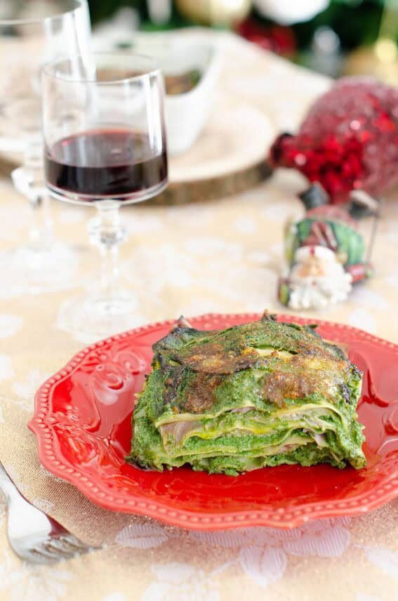 Lasagne con spinaci ricotta e prosciutto cotto senza besciamella