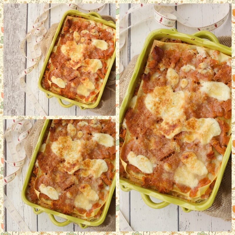 Lasagne con sugo di lenticchie