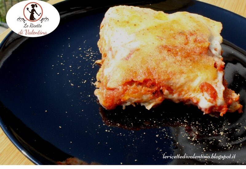 Lasagne di pane integrale al pomodoro