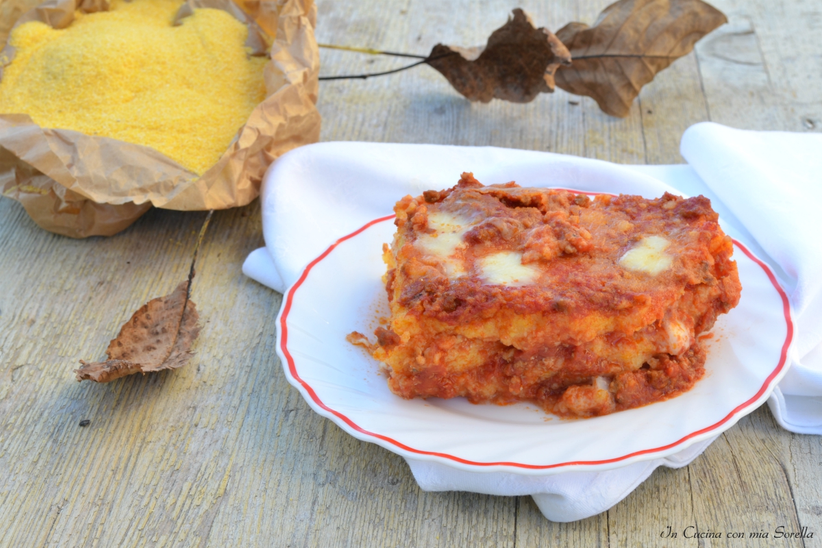 Lasagne di polenta al ragù