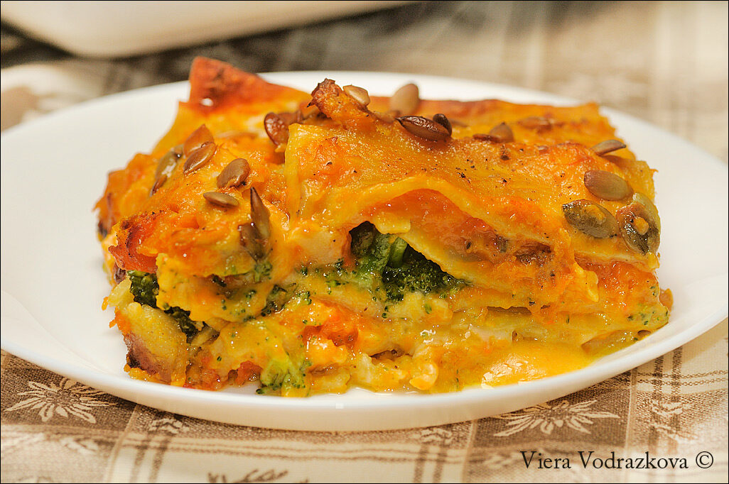 Lasagne di zucca e broccoli senza glutine