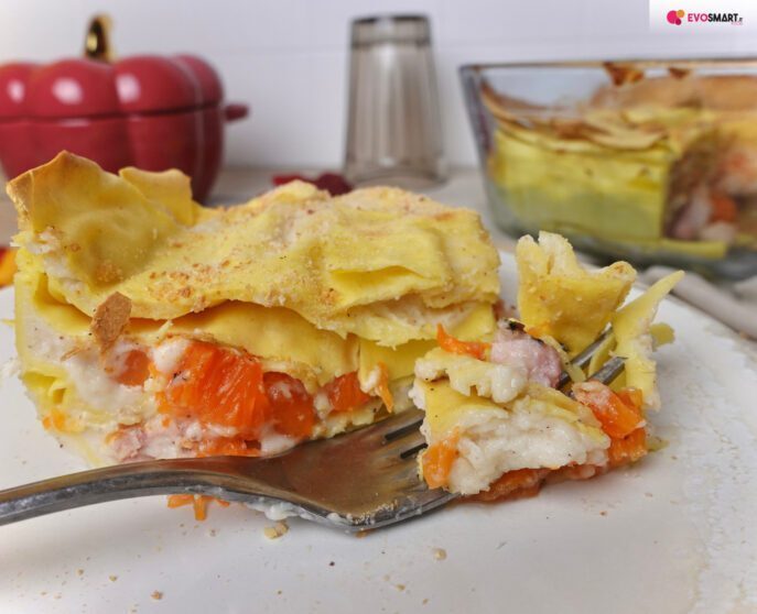 Lasagne di zucca e pancetta